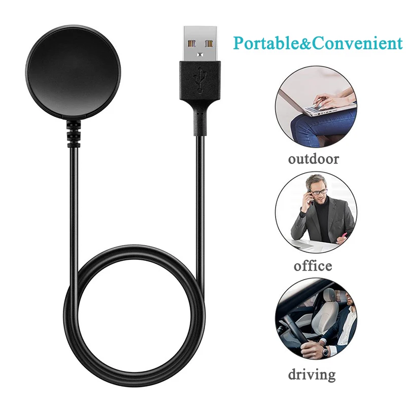 USB-кабель для зарядки для Samsung Galaxy Watch 4 / Watch 5 / Watch5 Pro / Active 2 / Active SmasrtWatch, 1 м
