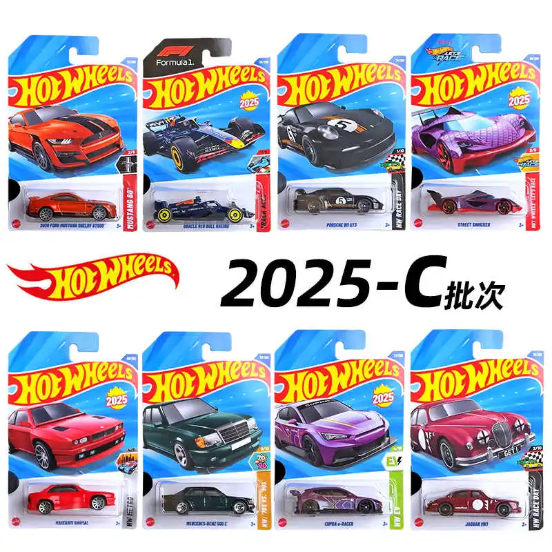 

Hot Wheels 2025 C Case F1 Oracle Red Bull Racing Porsche 911 GT3 Mercedes-Benz 500 E 1:64 Scale Auto Model Car Toy for Boys