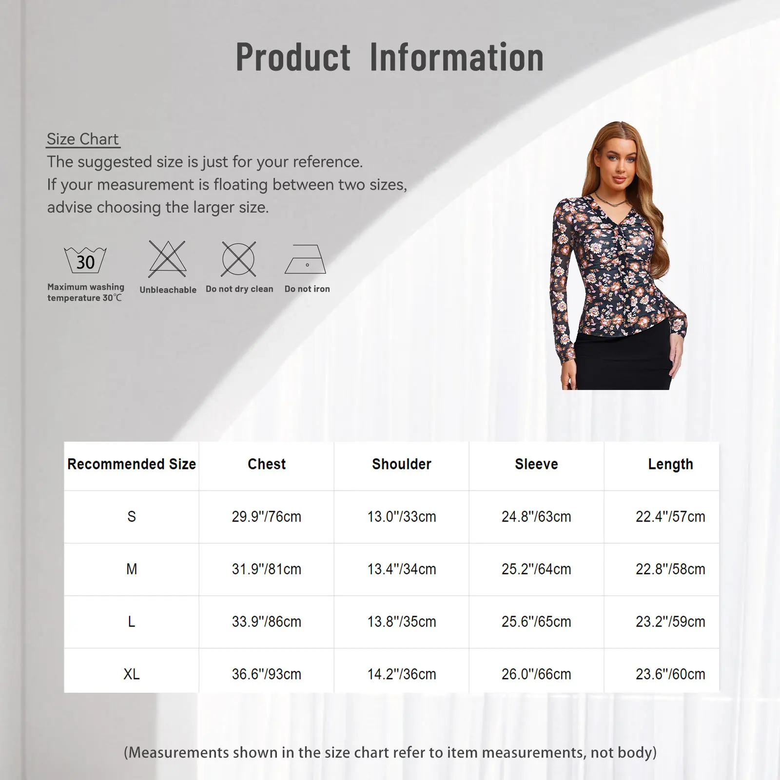 Womens Sheer Mesh Ruched Blouses Floral Print Long Sleeve Front Button-up Boho Shirt Cover-up Slim Top for Beach Club Vacation