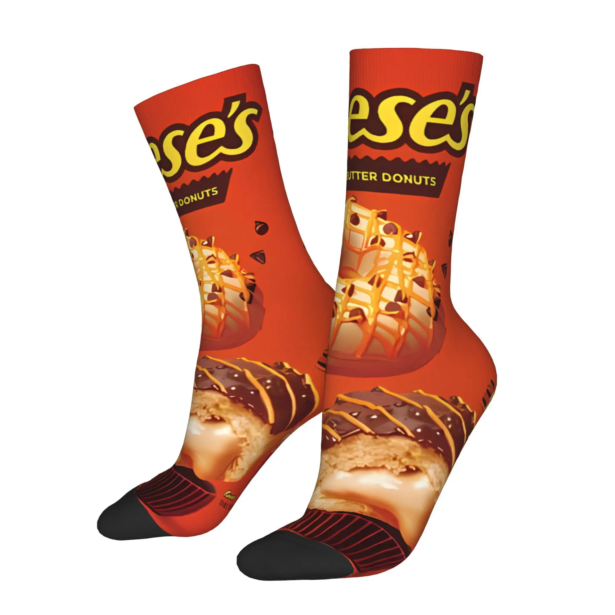 

Snacks Reeses Socks Male Mens Women Winter Stockings Harajuku