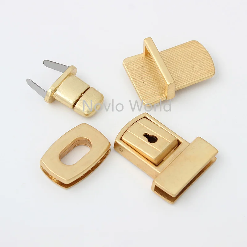 10-30 pieces 2 size 28X19mm 36X26mm Handbag Metal Buckles Mortise Lock DIY Replacement Purse Locks Clasp Accessories