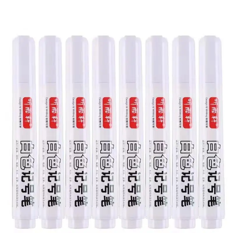 Pen Paint Tire Permanent Marking Waterproof White Retouch Horizontal Tennis Ball Repair