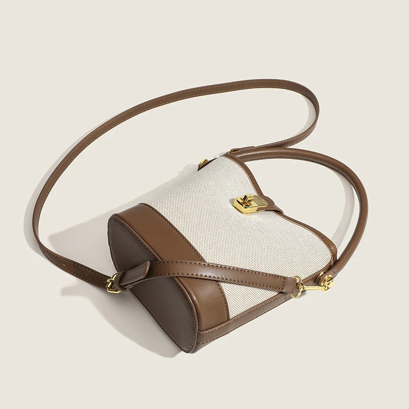 Bolso de hombro tipo cubo informal para mujer, bandolera de alta calidad, versátil, pequeño, tendencia, diseñador de lujo, nuevo