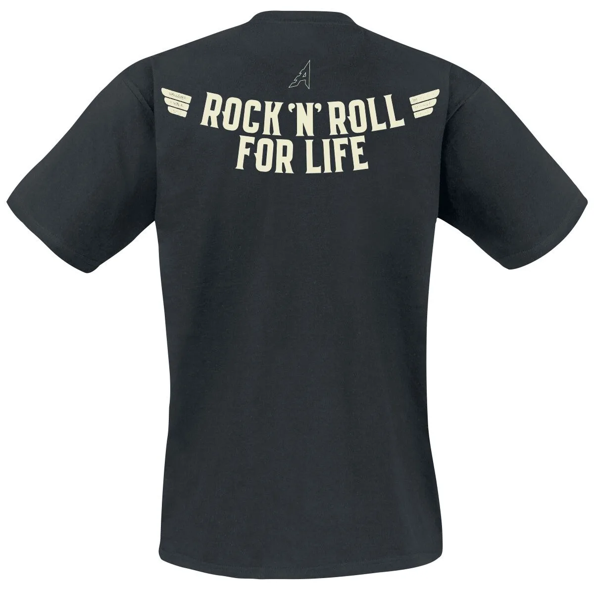 Airbourne Rock for Life Tee, Unisex Rock Band T-Shirt, Ideal for Casual Outfits & Retro Biker Style