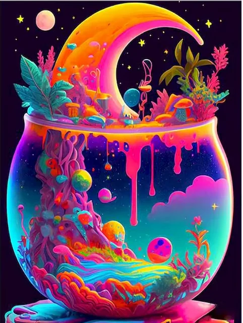 

Пейзажная краска по номерам Абстрактная бутылка воды Акриловые краски ручной работы Рисунок на холсте Настенная картина Цифровая живопись