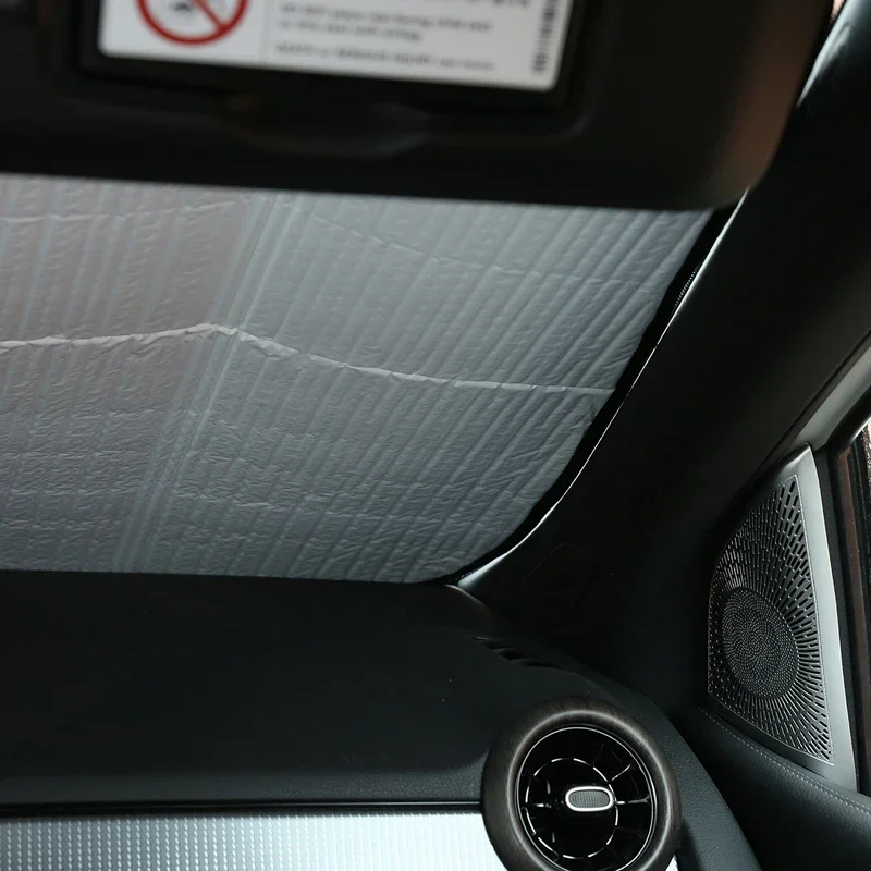 

Suetlcoity For Mercedes Benz B C G S Class ML GLK Smart Car Front Windshield Thermal Curtain Shading Sunscreen Car Accessories