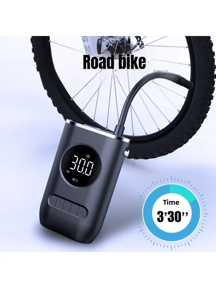 AliExpress NONE 1 Set Car Air Pump Portable Mini Self Propelled Electric Tire Pump Handheld Wireless Digital Display Charging Pump