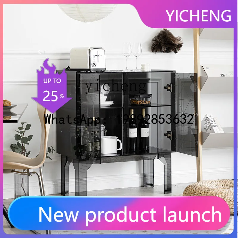 

Обеденный боковой шкаф для вина, гостиной, боковой шкаф для хранения, стеклянный французский ретро-входной шкаф