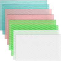 4PCS EVA Waterproof Refrigerator Mat Washable Mildew Kitchen Pad Anti-oil Cabinet Drawer Placemat Antifouling Shelves Liner Pad