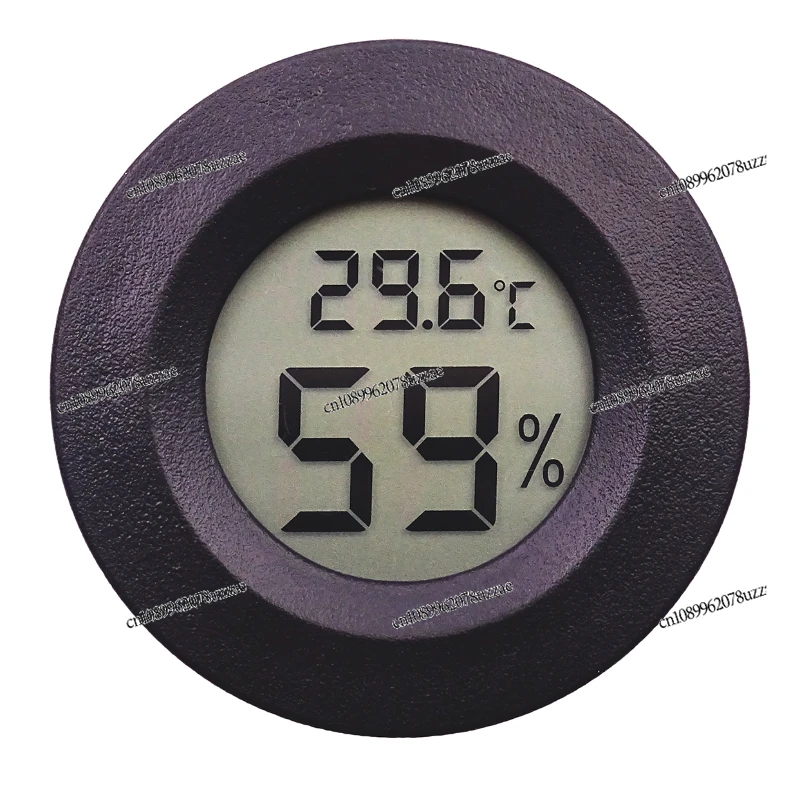 Round Embedded Electronic Thermometer, Electronic Thermometer Acrylic Box Climbing Thermometer