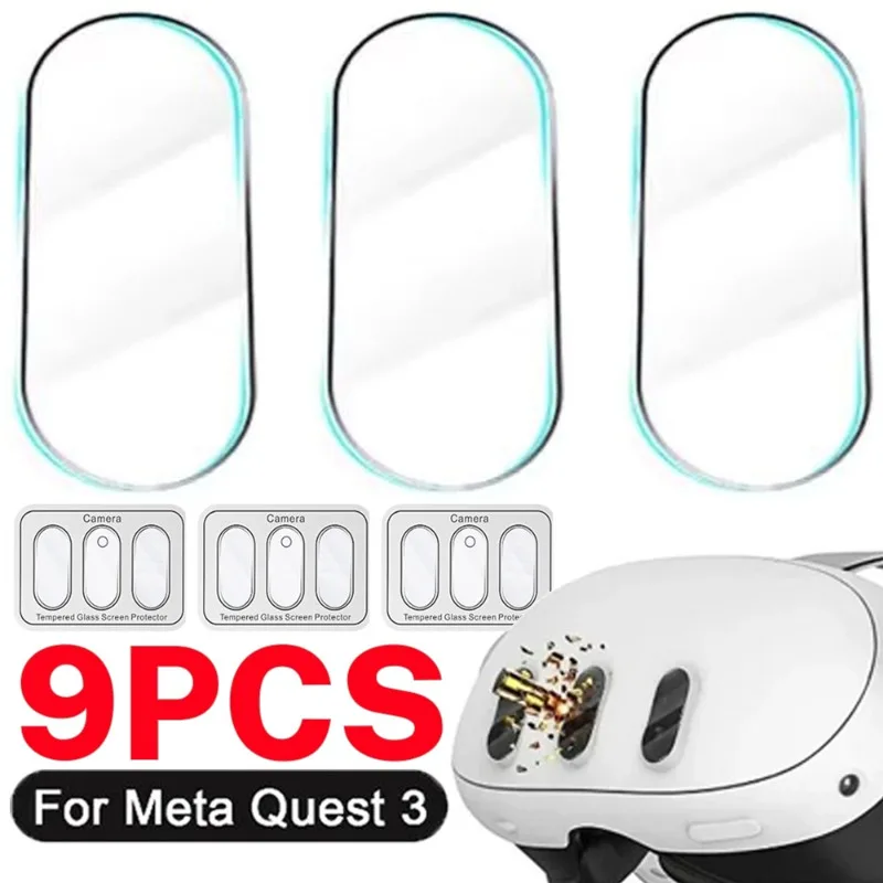 Camera Lens Protector for Meta Quest 3 Front Len Tempered Glass for Meta Quest3 Camera Anti-Scratch Protection Film Accessories