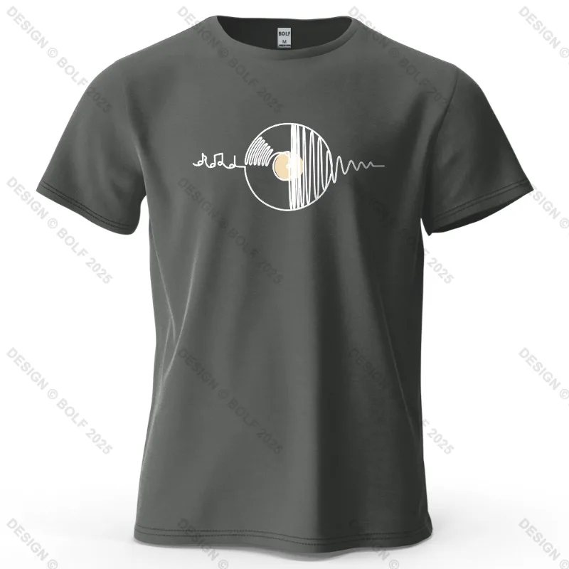 Music Themed Album Printed Short Sleeved New Personalized Men's and Women's Clothing Soft and Skin Friendly Fashionable T-shirt