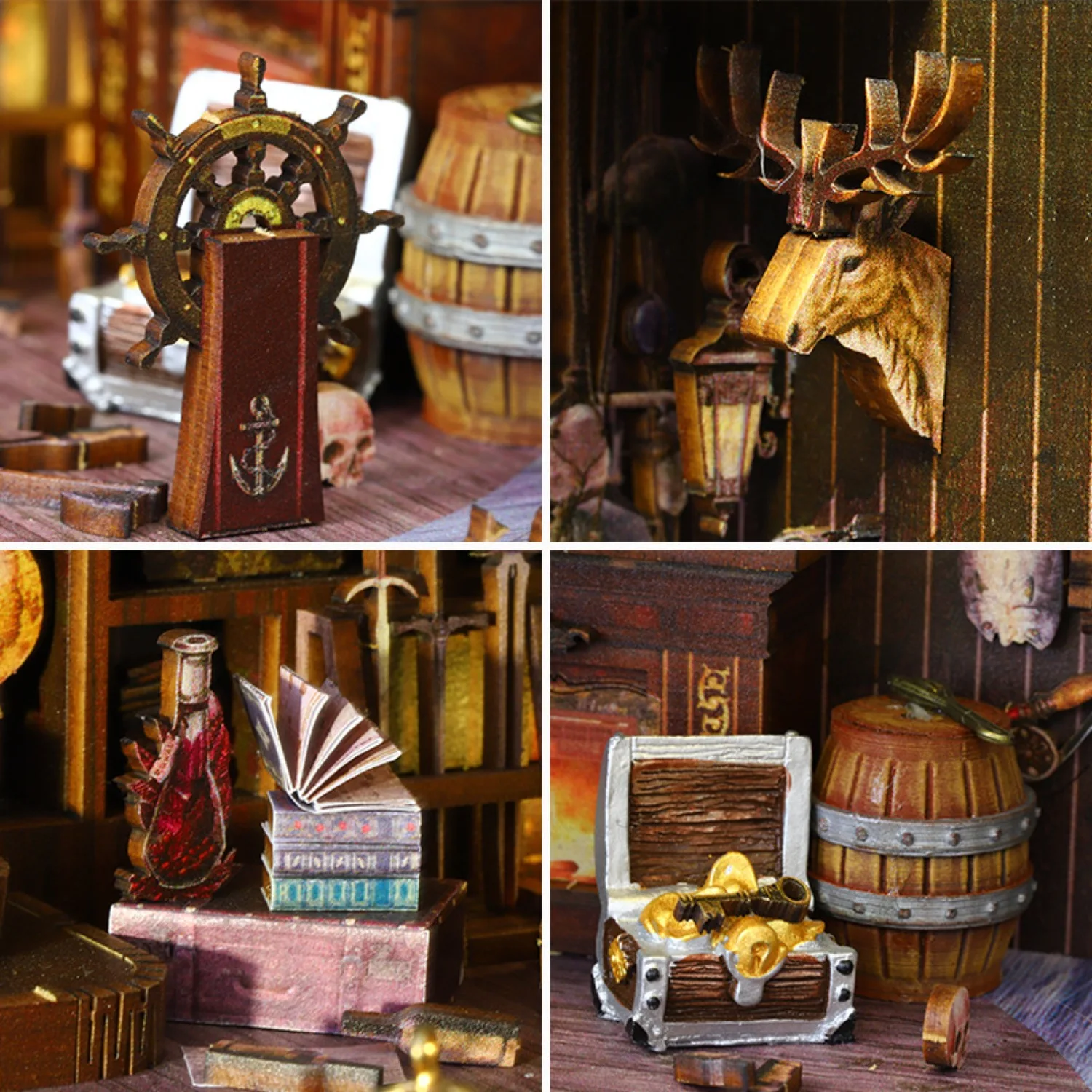 DIY Shuli Yading No. Assembled three-dimensional book DIY hut three-dimensional book handmade model BOOKNOOK BOOK NOOK