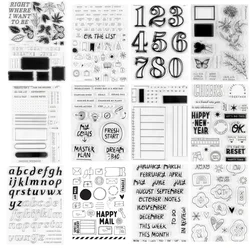 2023 New English Clear Silicone Stamp / Seal For DIY Scrapbooking / Album Decorative Clear Stamp Sheets A7234