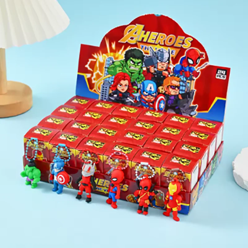 24 Pieces of Marvel Comics Spider-Man Blind Box Toy Model Animation Action Doll Spider-Man Children's Toy Decorative Doll Gift - view 3