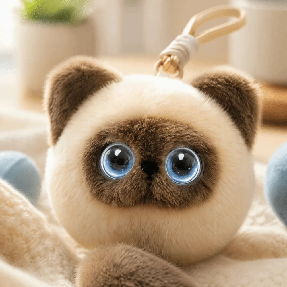 AI Continuous Dialogue AI Cat Plush Winking Interaction Intelligent Voice Communication AI Cat Spirit Pendant AI Cute Pets