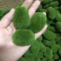 10pcs of Artificial Moss Stones for Bonsai Fairy Garden Flower Arrangement Handicrafts Handicrafts