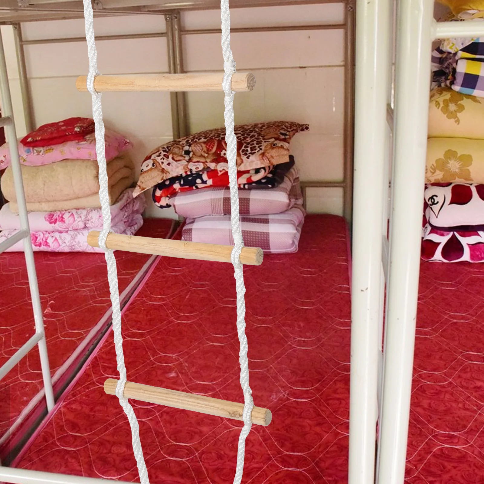 

Sturdy Foldable Rope For Bunk Beds Tree Houses Playsets Dorms Durable Kids Climbing Ladder Portable Multi-Use Playset