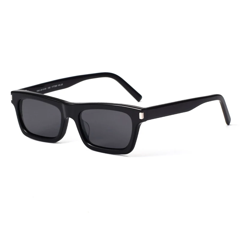 Paris Fashion Week Black Super Sunglasses Sl461 Acetate Sunglasses for Men and Women with High-End Nylon Lenses and Uv Protection