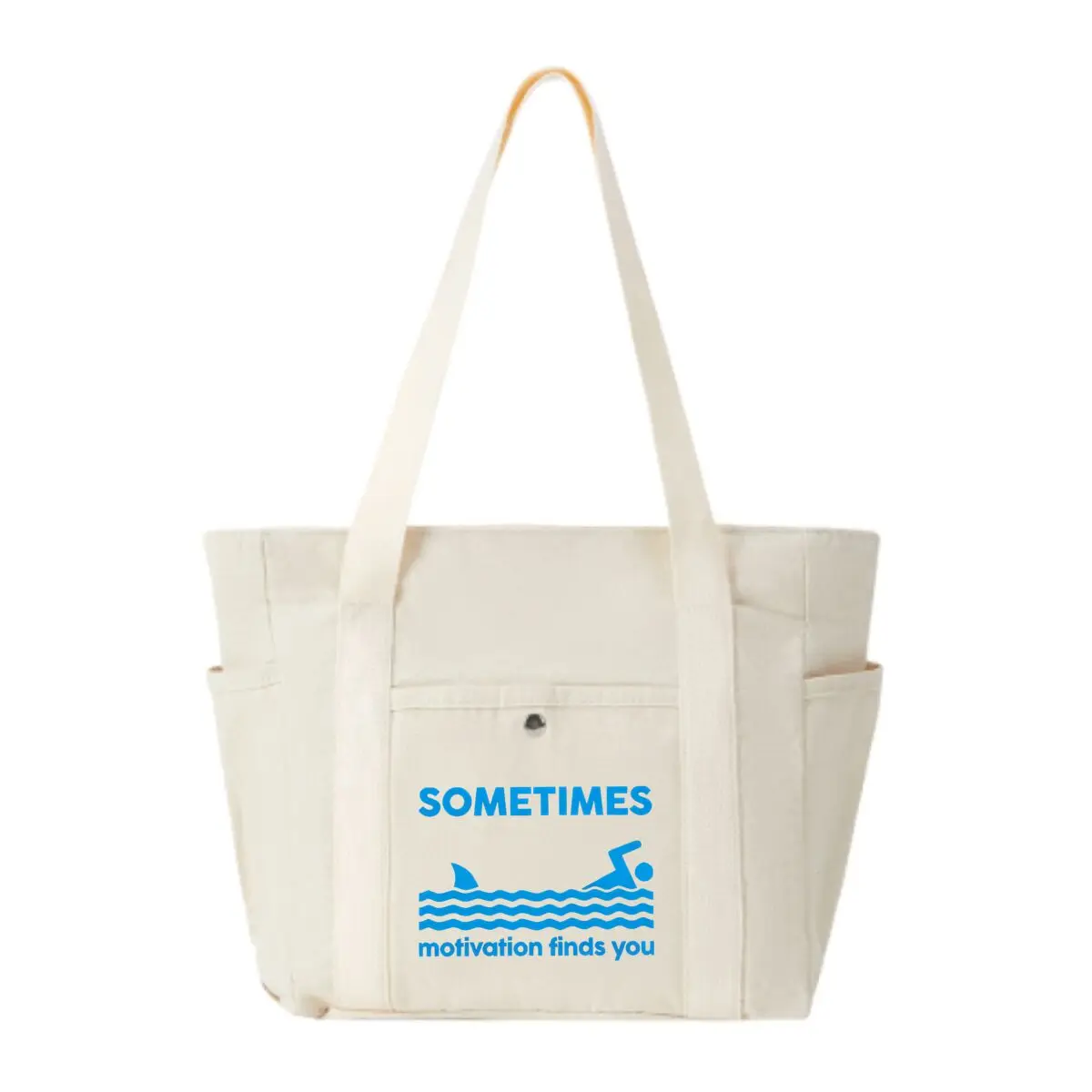 

Sometimes Sign Hides Mood Tale Large Capacity Canvas Tote with Multiple Pockets-Perfect for School/work Commute