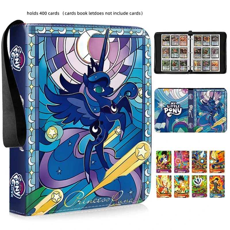 my little pony card binder Collectible Game with Foil Card - Bundle with MLP Collectible Playing Cards and MLP Stickers My Little Pony Friendship is