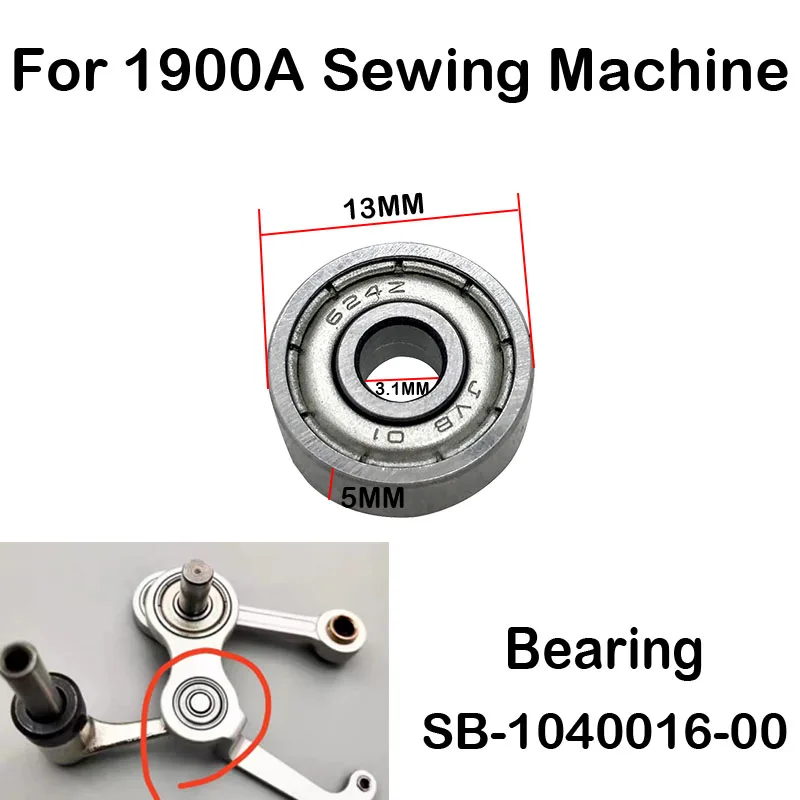 624Z SB-1040016-00 LK1900A Sewing Machine Thread Take Up Small Bearing 6x13x3MM Spare Parts