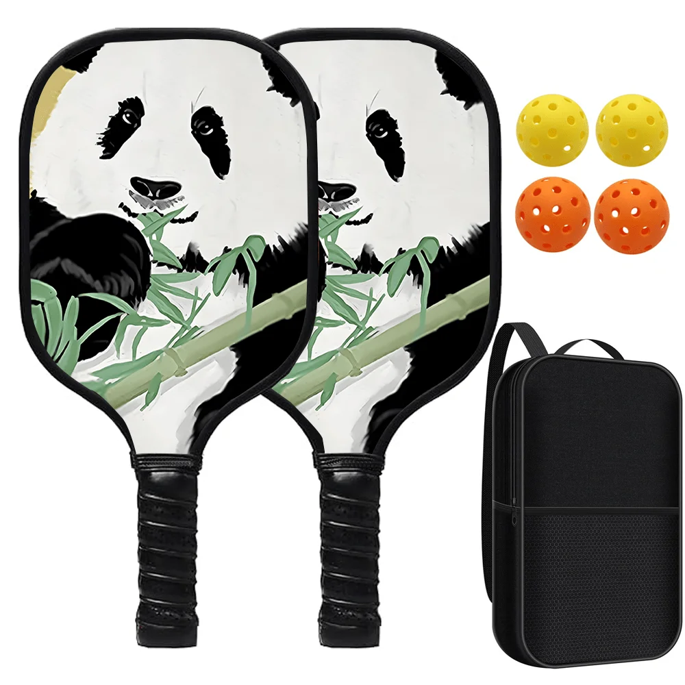 

Набор для пиклбола: 2 ракетки из стекловолокна с мячами и сумкой, легкие, с нескользящей рукояткой, для начинающих, для игры на открытом воздухе