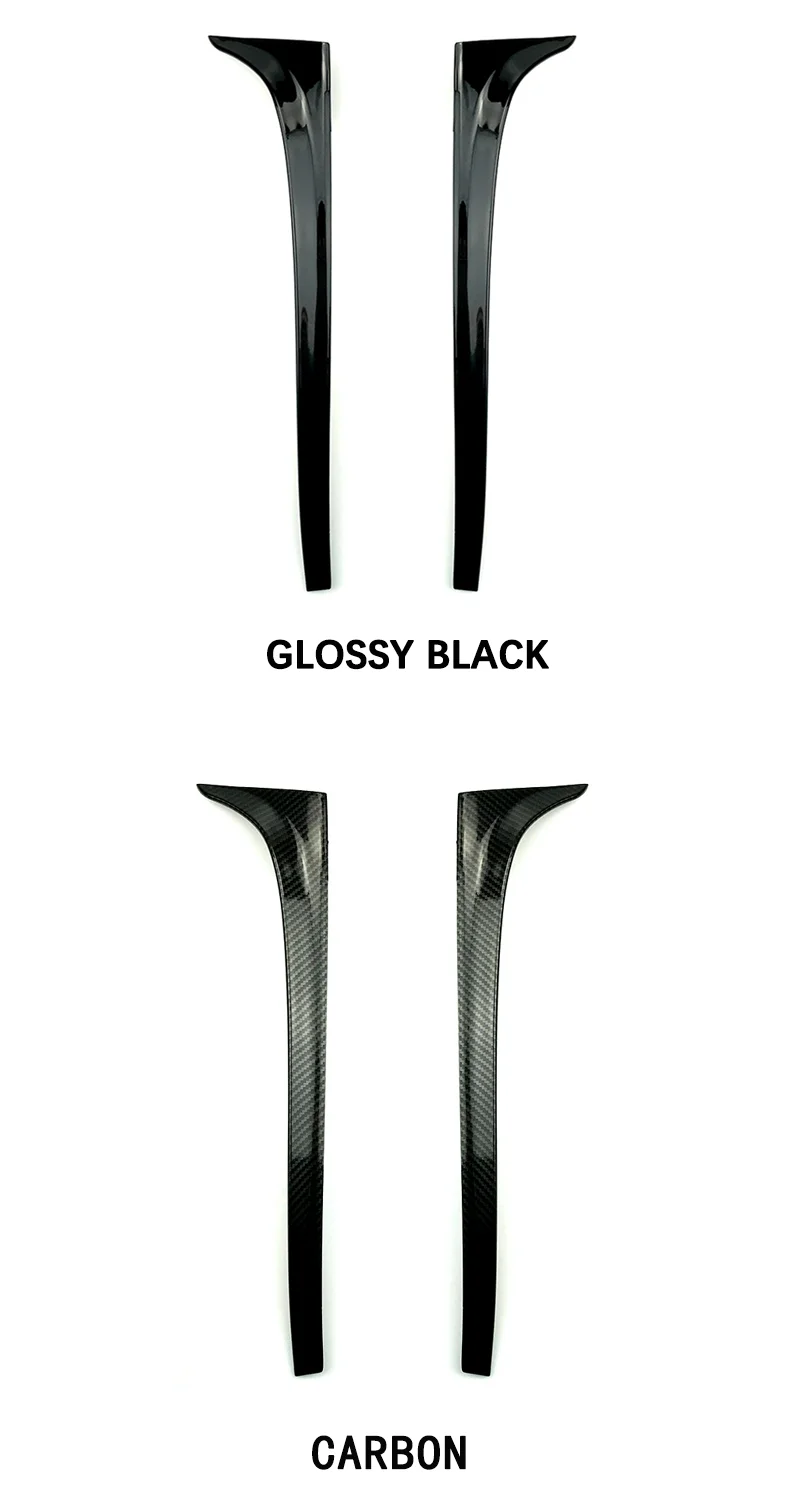 Fit Für VW Zubehör GOLF 7 MK7 GT 2014 2015 2016 2017 2018 Schwarz Hinten Fenster Seite Spoiler Flügel Trim 2 stücke – Detail 2