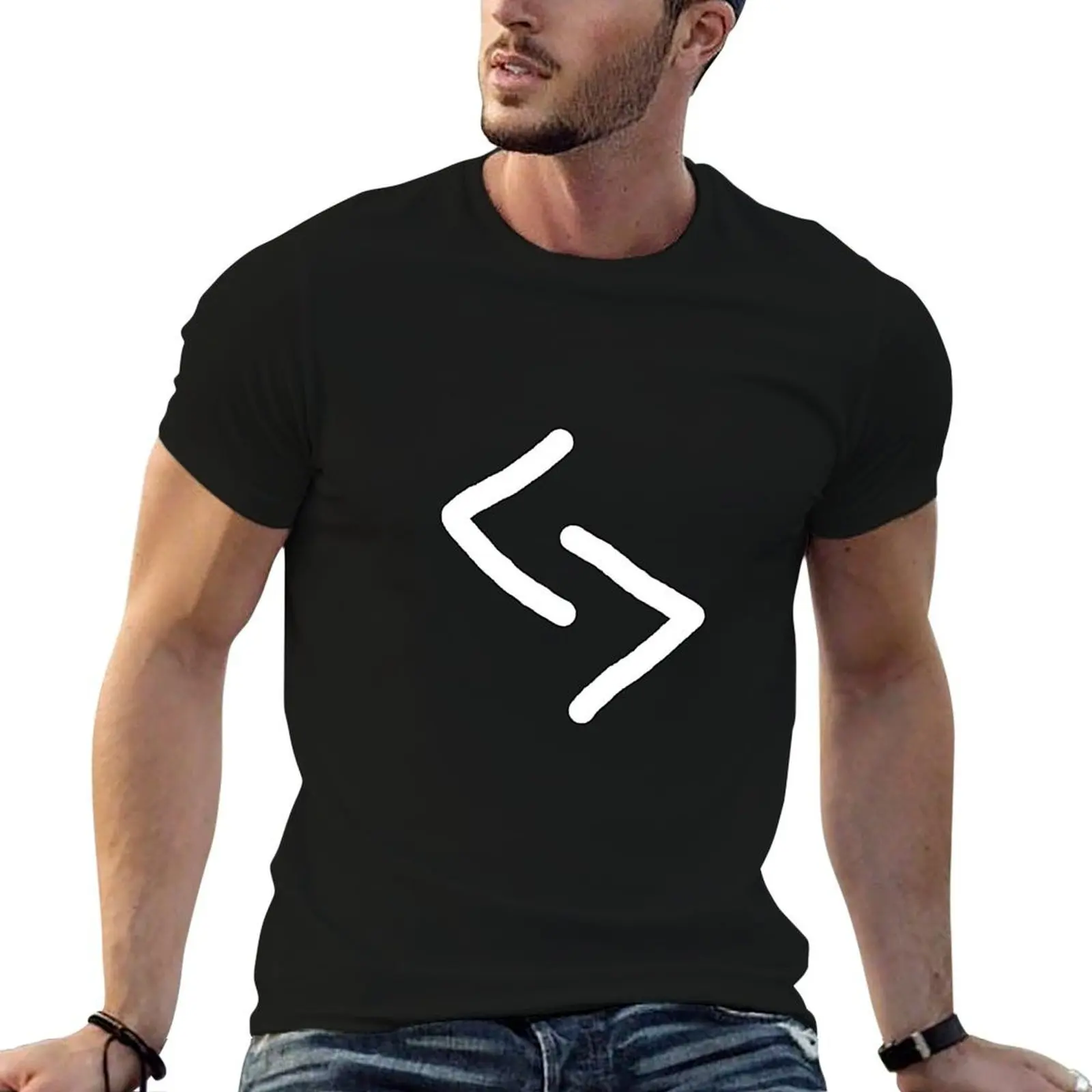 Camiseta con símbolo Jera, Runa del cultivo y la recompensa, camisetas para hombre, camiseta esencial de algodón, camisetas divertidas, camiseta de algodón