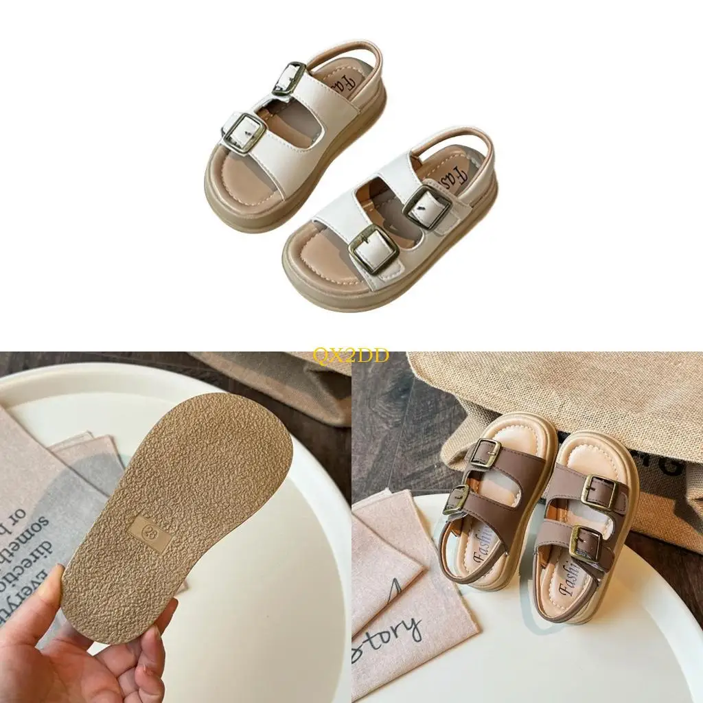 

QX2D Stylish Youth Sandals Portable Sandals Stylish Child Sandals Breathable Kids Sandals for Comfortable Beach Walking Gift