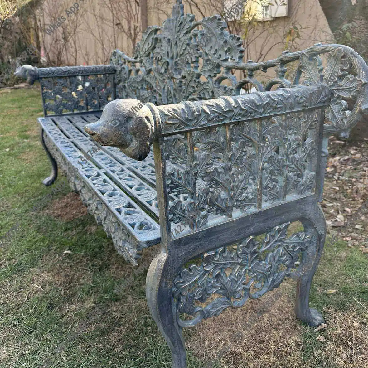 Craft garden hollow pattern cast iron old gardening tables and chairs terrace balcony courtyard dog head ivy