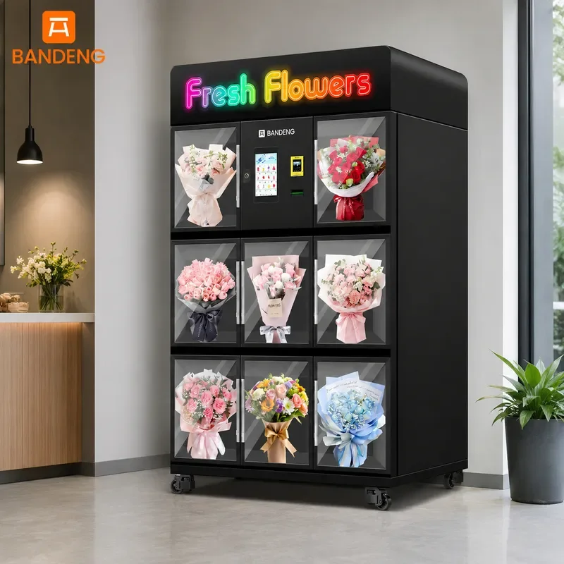 for BANDENG BD6510XH 10T Flower Retail Vending Machine With 4C to 25C Refrigerated Storage for Automated Flower Retail Use