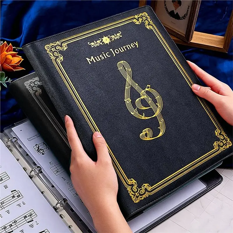 ABLB-Choir Holder Organizer Binder Sheet Music Folder For Letter Size, Writable 40-Page Design