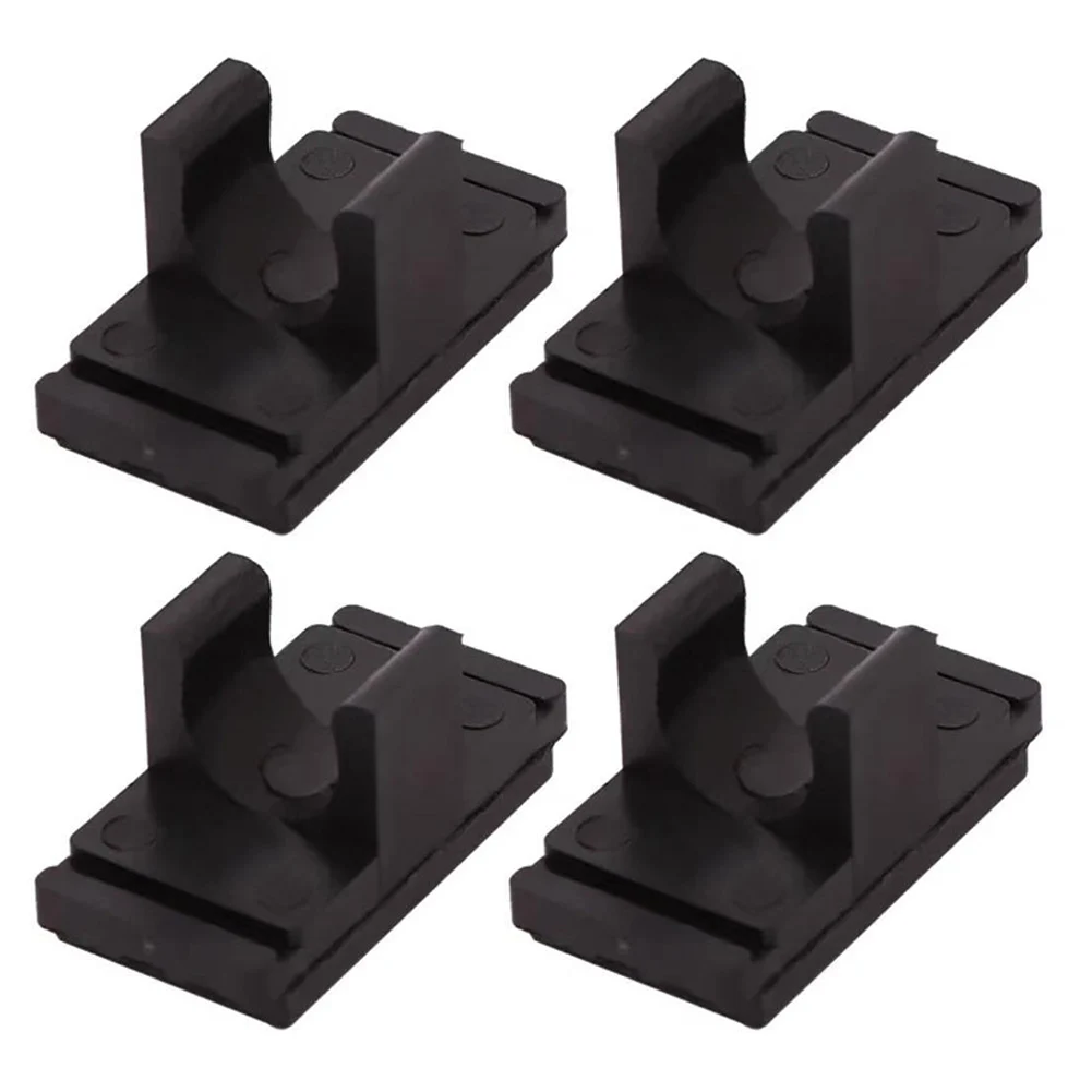 4pcs Camping Wagon Card Buckle Attachments Travel Trolley Desktop Buckle Slide Clamping Camper-Van Table Board Snap Accessories