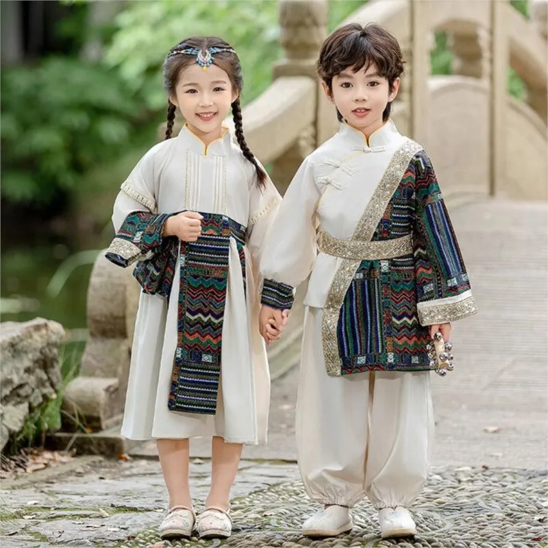 children's-ethnic-minority-costumes-for-girls-boys-miao-yi-zhuang-dai-mongolian-kindergarten-performance-costume-clothes-zi984