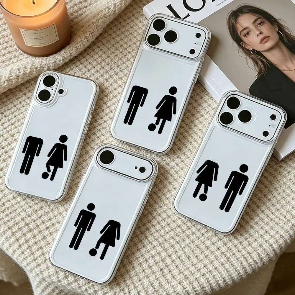 Schwarze Humorvolle Strichmännchen Luxus Flüssigsilikon Handyhülle für iPhone 17 16 15 13 14 Pro Max 11Plus X Xr Xs Max 12mini