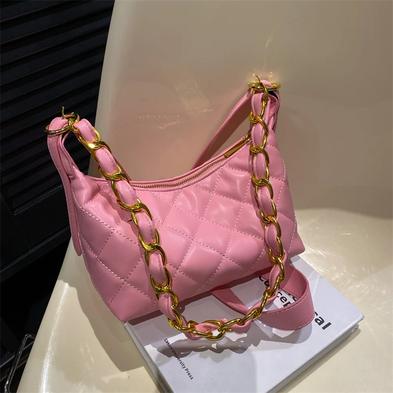 

Vintage Diamond Lattice Shoulder Crossbody Bags for Women Handbags and Purses 2023 New Designer Messenger Bag High Quality