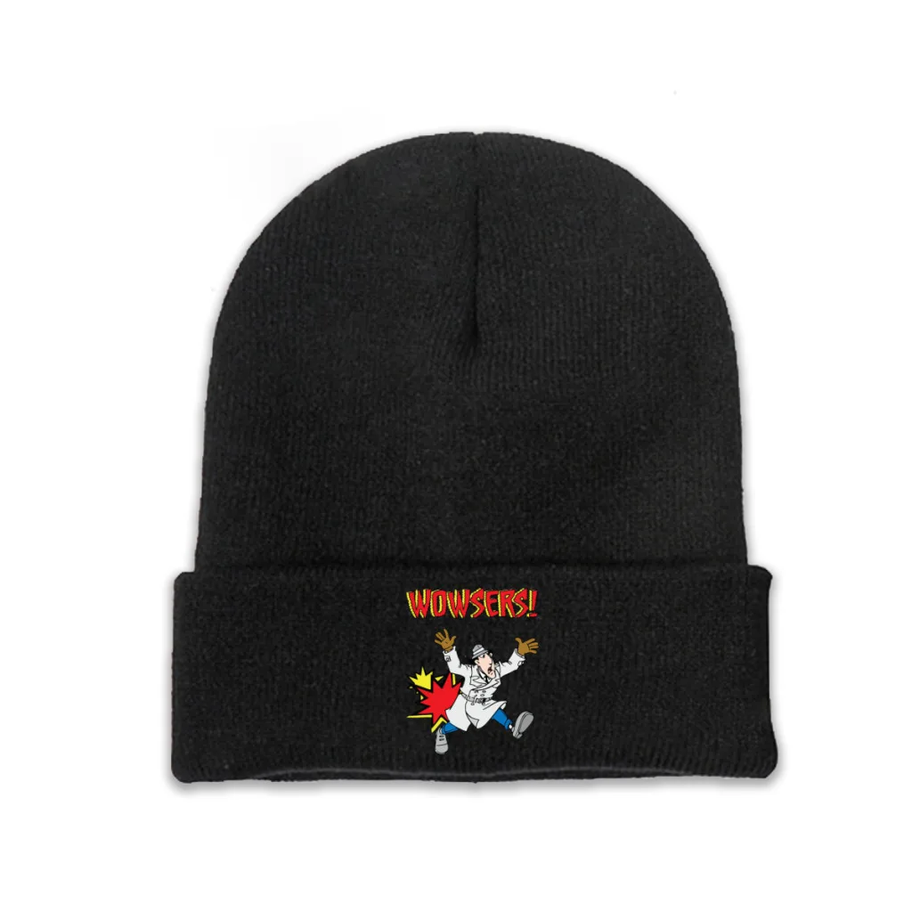 Inspector Gadget Penney Animation Skullies Beanies Caps Run Away Knitted Winter Warm Bonnet Hats Unisex Ski Cap