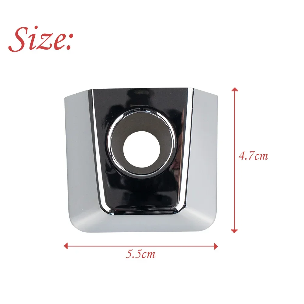 Left Driver Side Chrome Door Handle Keyhole Frame Cover for Nissan Titan 2004-2019 Armada 2004-2015 80647-9FU0B 80647-ZC00A