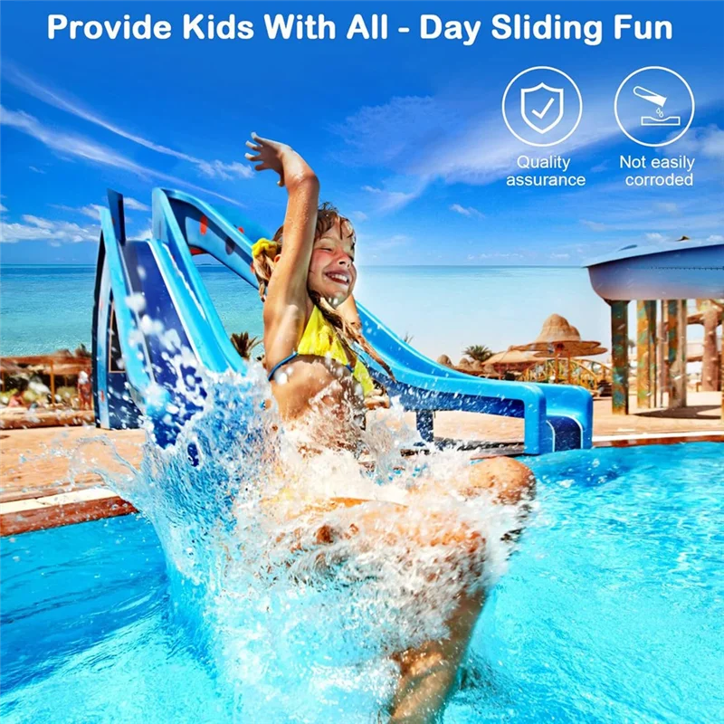A69ewater Tubing Kit With Pool Slide Sprays, Includes 32.8Ft Water Slide Tube 5 Nozzles, Water Filter Included