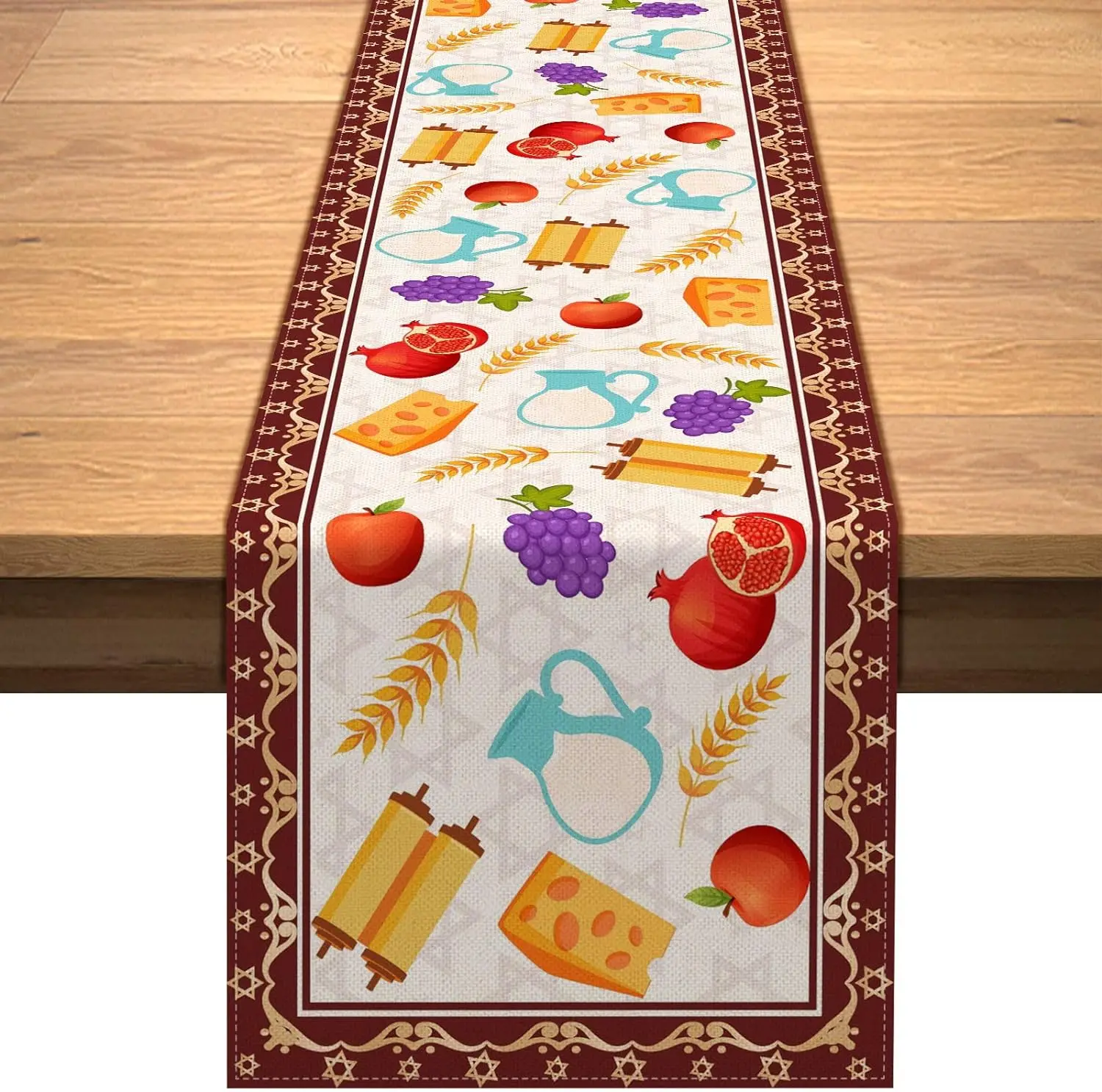 Льняные скатерти для праздничного стола в деревенском стиле