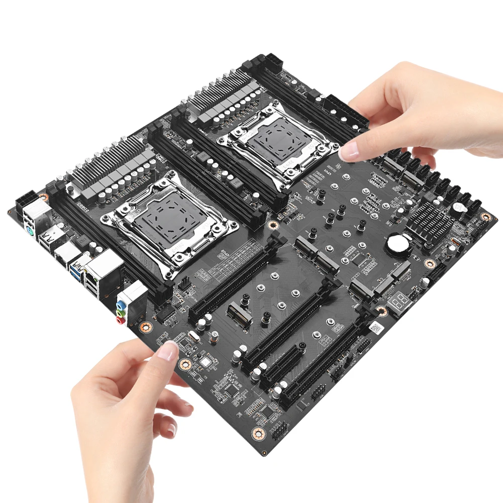 

X99 D4 Dual Pro Motherboard 8 DDR4 Memory Slot Desktop Motherboard 10 SATA 3.0 Interface Computer Main Board