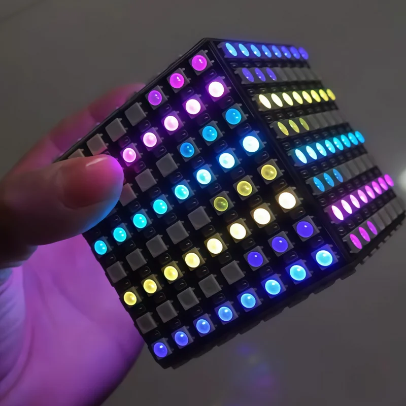 WS2812B 8x8 64Bit RGB LED Matrix Module Individually Addressable 5050 Dream Color Panel For STEM Arduino DIY Magic Light Cube