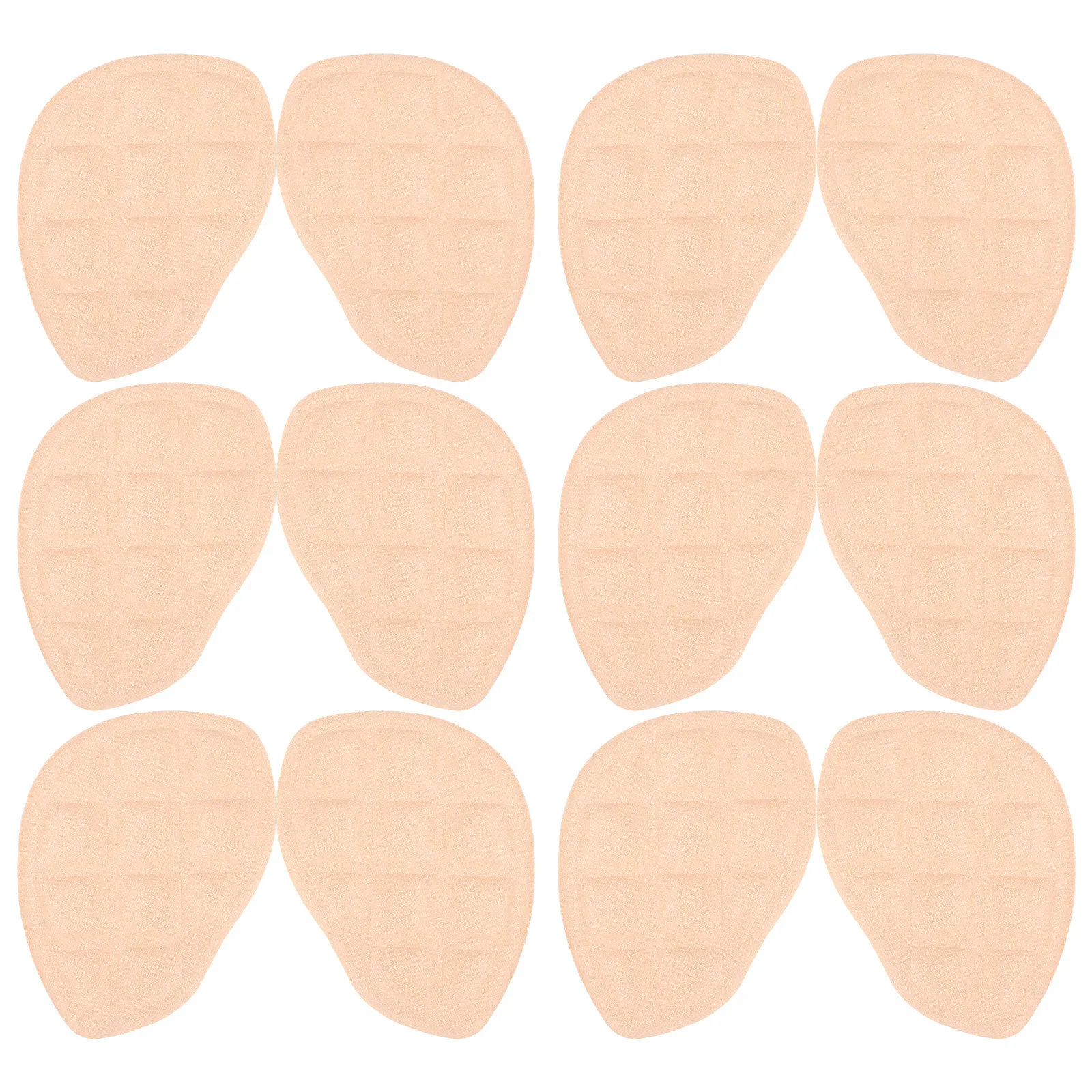 

6Pairs Forefoot Cushion Inserts Metatarsal Pads Half Size Shoe Pads Non-Slip Shock Absorbing High Heel Comfort Reusable Women