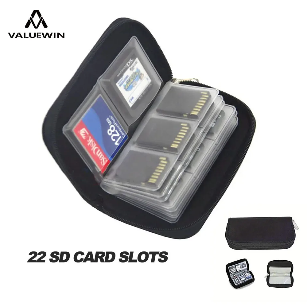 

Universal Memory Card Collect Bag 22 Slots Camera Memory Card Case Holder Bag for CF/SD/Micro SD/SDHC Gameing SD Card Case Box