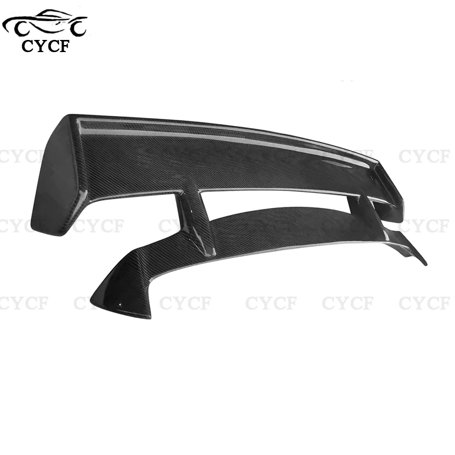 High quality Real Carbon Fiber Car Rear Trunk Spoiler For Suzuki Swift Sports ZC33S Series Tail fins Lip Wing Upgrade Body Kit