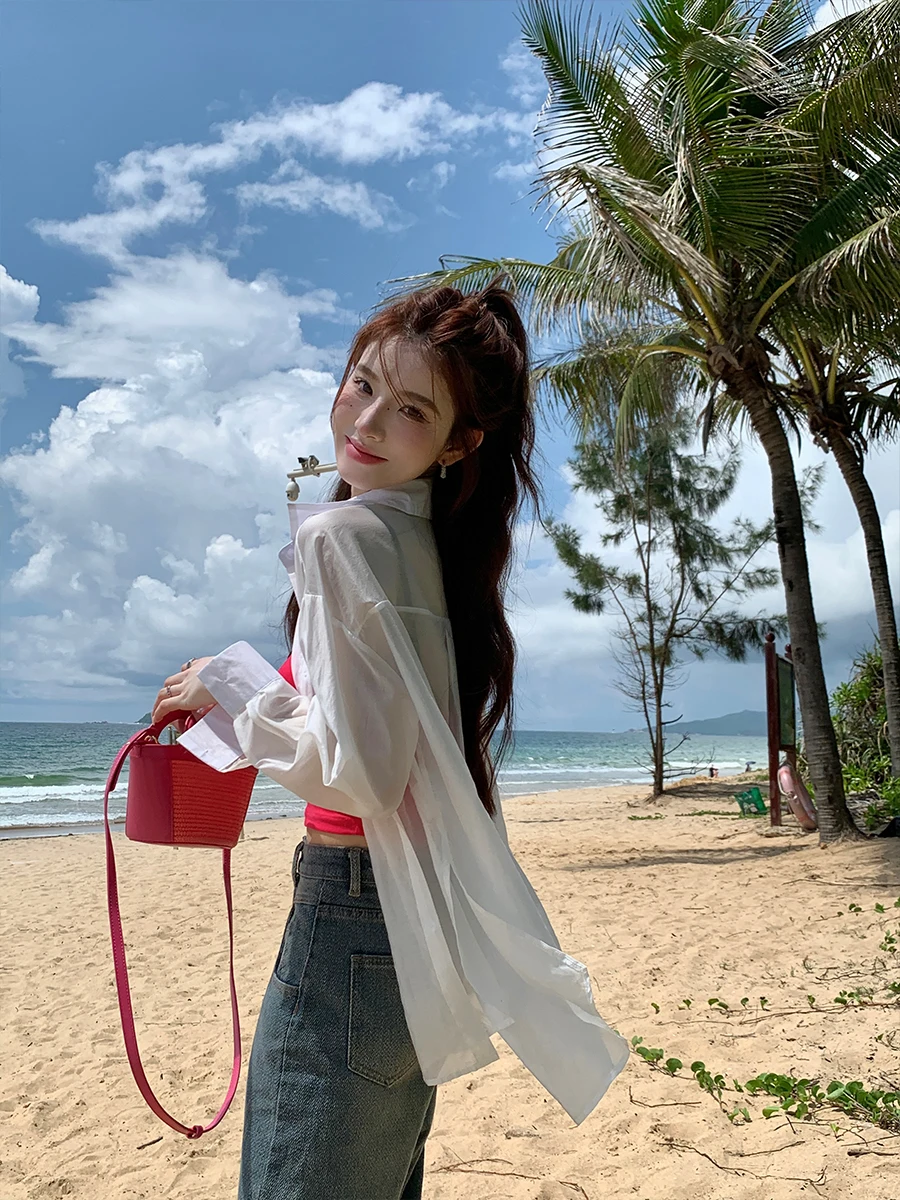 

x Stevens шелковый свободный крой повседневный женский летний осенний белый длинный све тонкий удобный дышащий топ