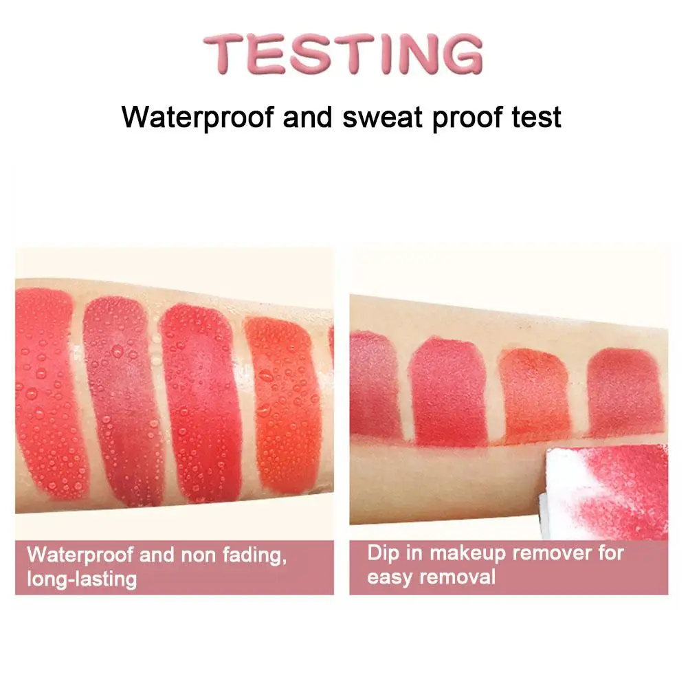 For Shuzili round tube lipstick Matte Long Lasting Waterproof Not Fading Sexy Non-stick Cup Makeup Cosmetics