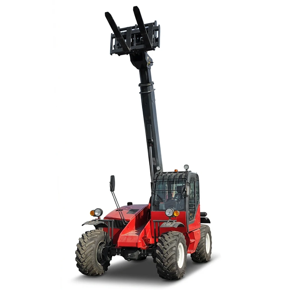4x4 Telehandler Telescopic Arm Loader 7-14m Lifting Height 3-in-1 Telehandler Telescopic Forklift Loader for Versatile Job Sites