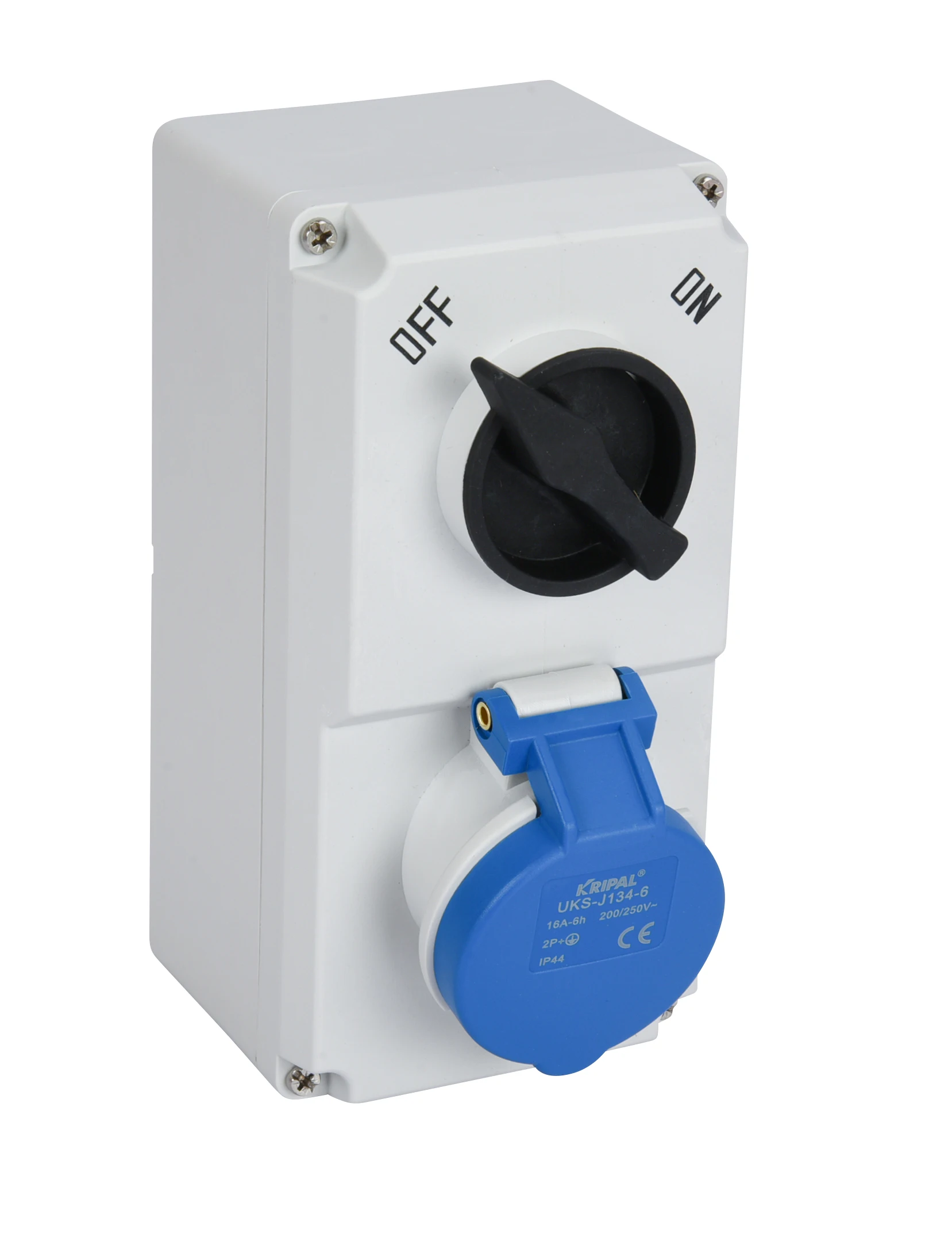 Interruptor de enclavamiento IP44 16A 32A, enchufes e interruptores industriales, contenedor refrigerado, industria, enchufe impermeable, estándar alemán